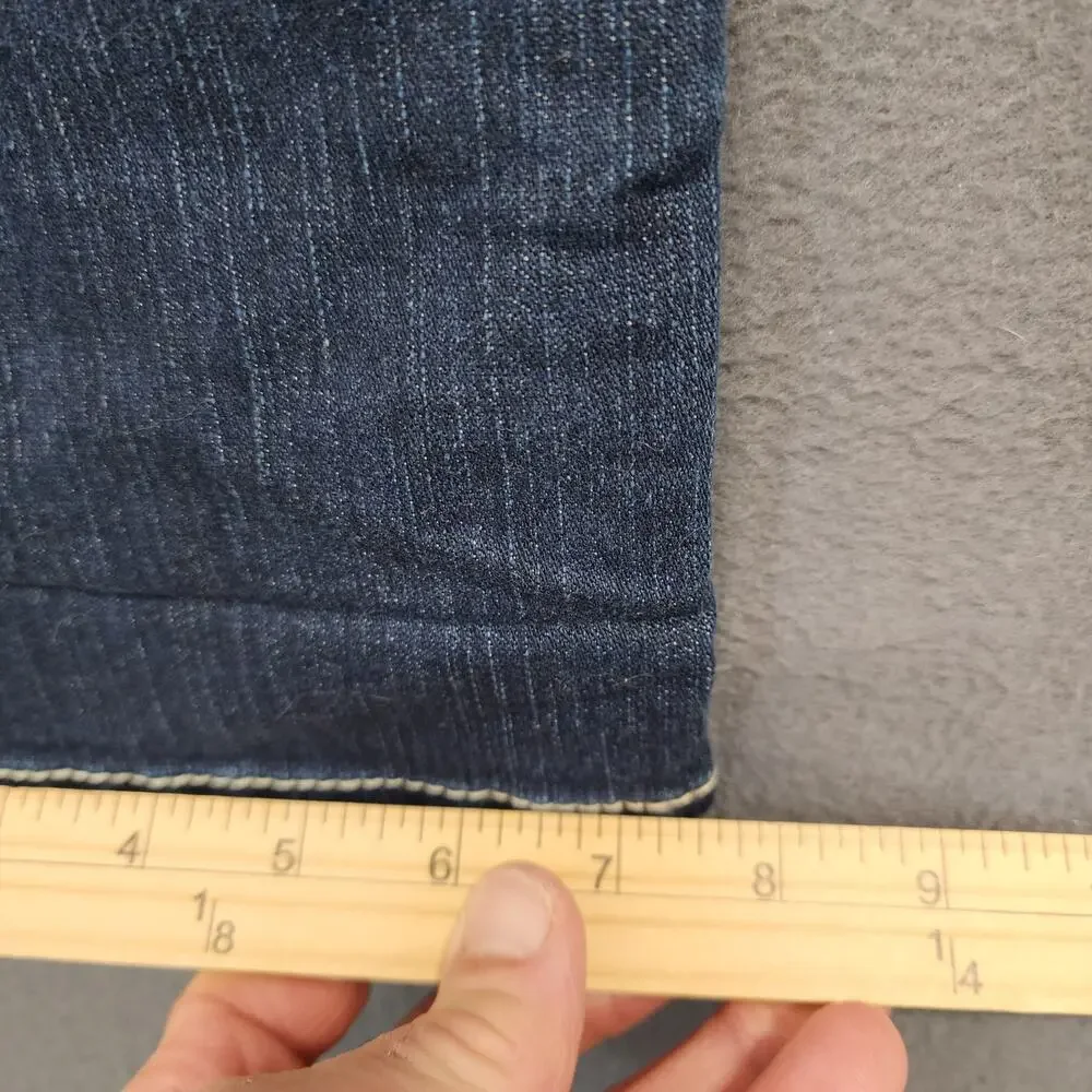 BKE Womens Payton Jeans Size 27 Low Rise Straight Dark Wash Stretch Casual